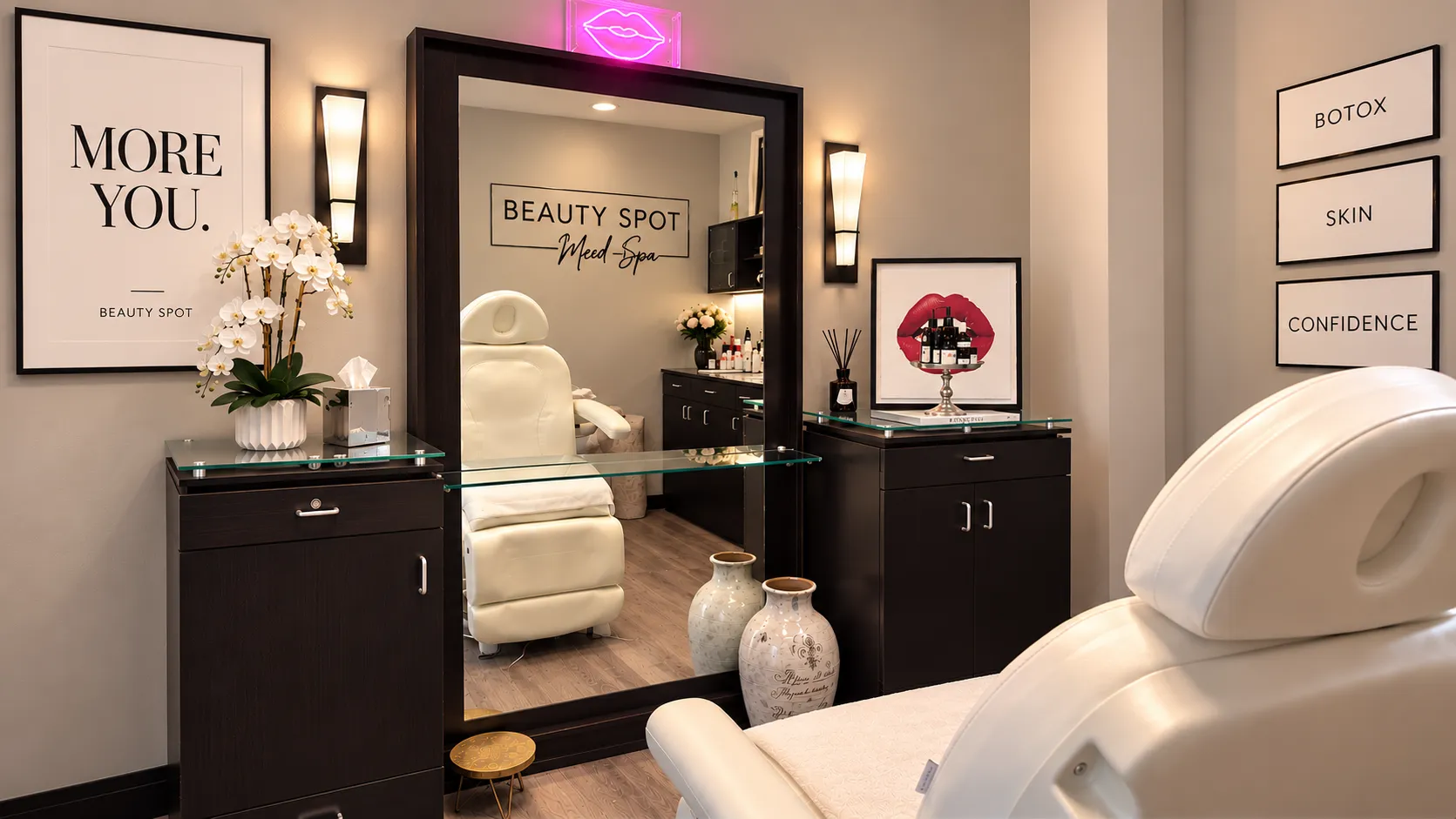 Treatment room at Beauty Spot Med Spa, Bel Air